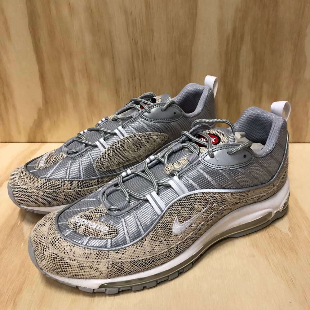 Mens Nike Air Max 98 x Supreme “snakeskin”
